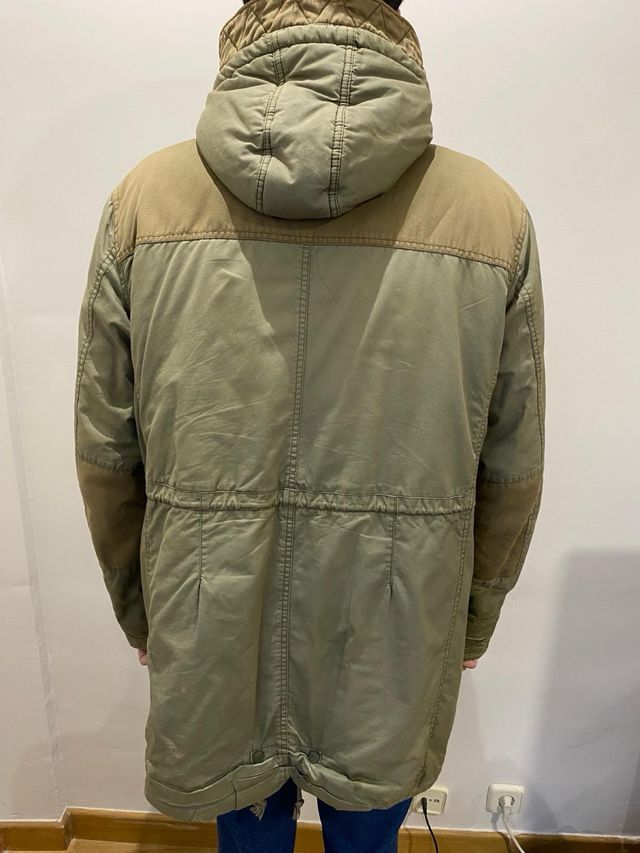 Chaquetón Lee Talla L  tonos Verdes y marrones