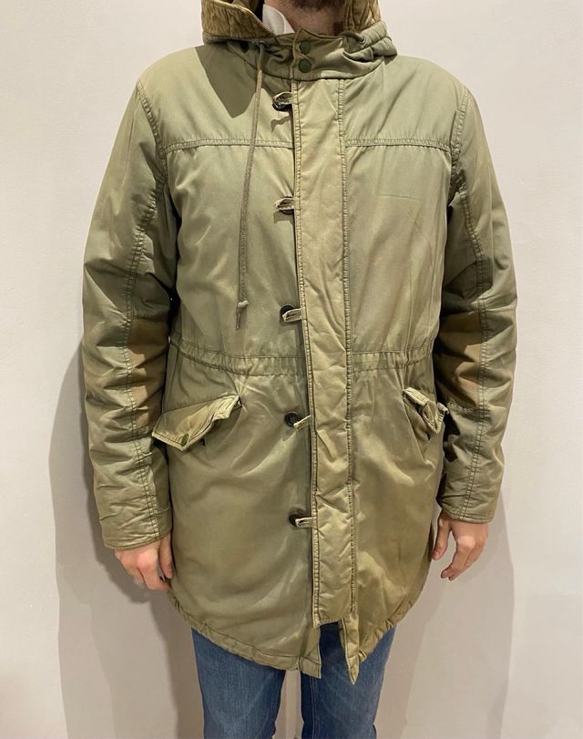 Chaquetón Lee Talla L  tonos Verdes y marrones