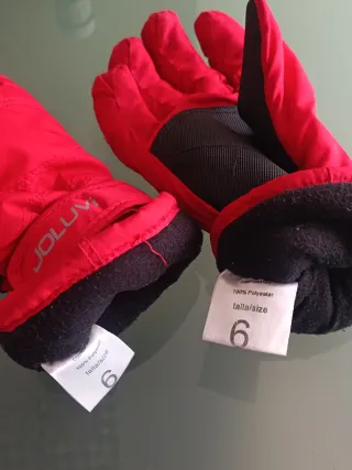 Guantes de Nieve y Esquí Rojos Joluvi