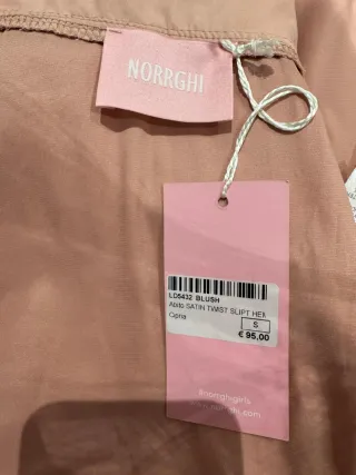 Vestido Norrghi largo fiesta rosa