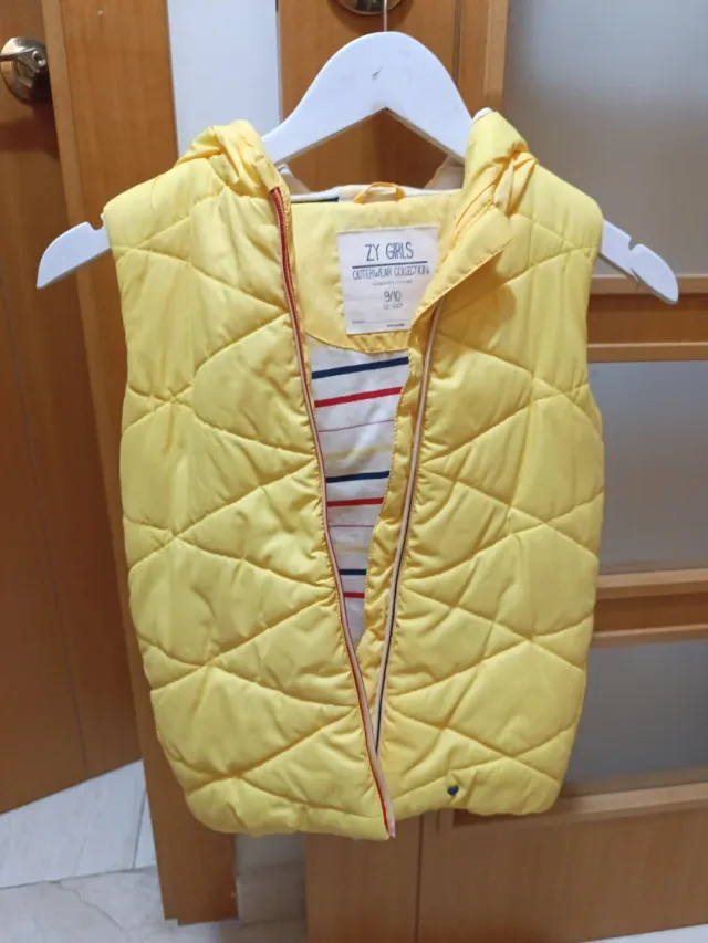 Chaleco Zara Niña Talla 9/10 Amarillo