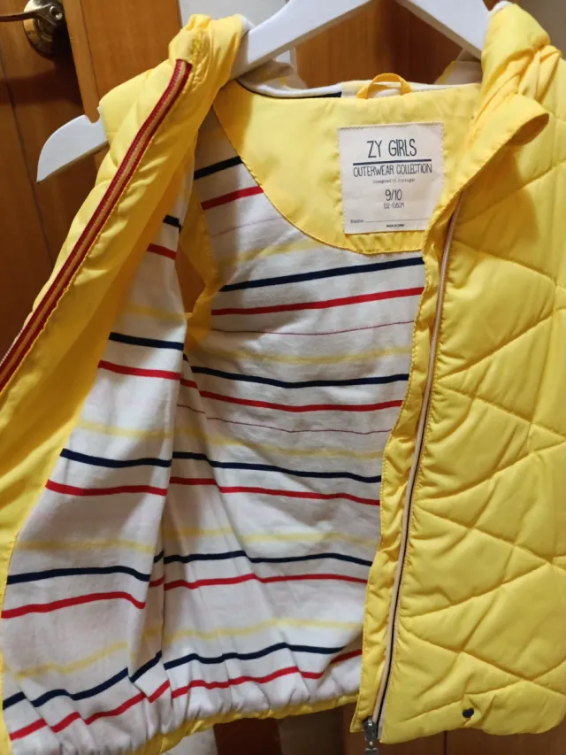 Chaleco Zara Niña Talla 9/10 Amarillo