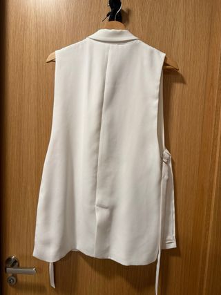 Chaleco Zara Blanco Elegante