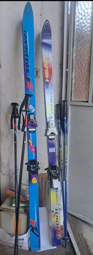 Sci Rossignol e Head Carbon