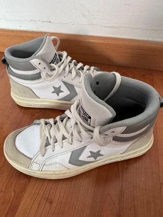 Converse Niños Talla 35 Gris/Blanco