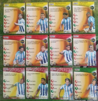 (015) Lote de 28 Cromos del Málaga C.F. 2011-2012