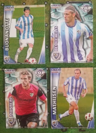 (015) Lote de 28 Cromos del Málaga C.F. 2011-2012