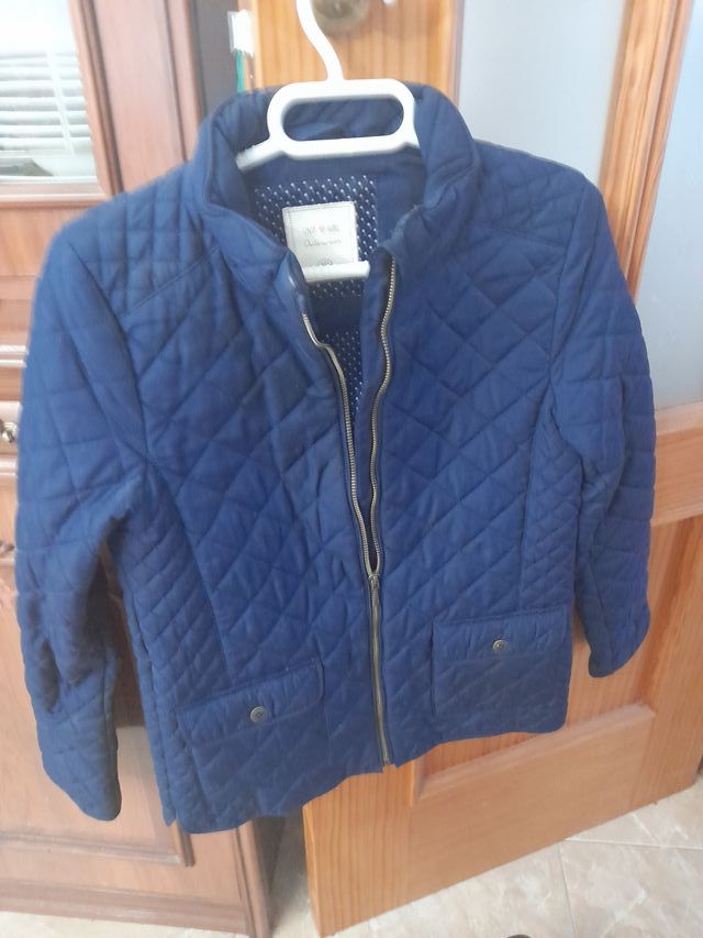 Chaqueta acolchada niña azul