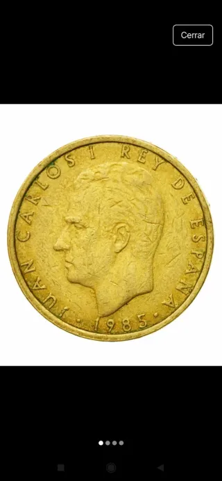 Moneda 100 pts Juan Carlos I 1985 (sin circular).