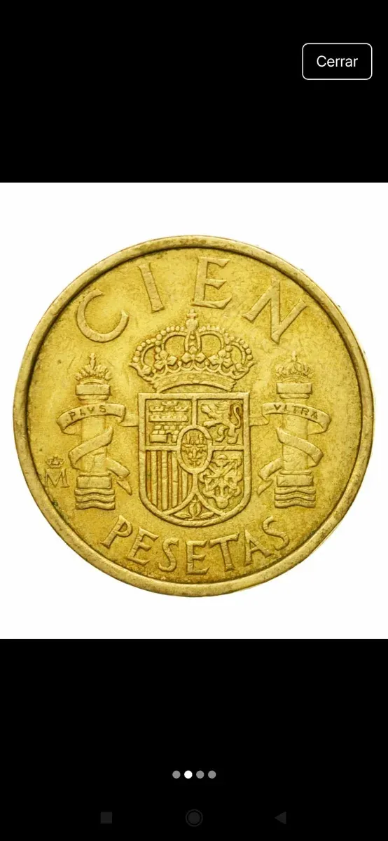 Moneda 100 pts Juan Carlos I 1985 (sin circular).