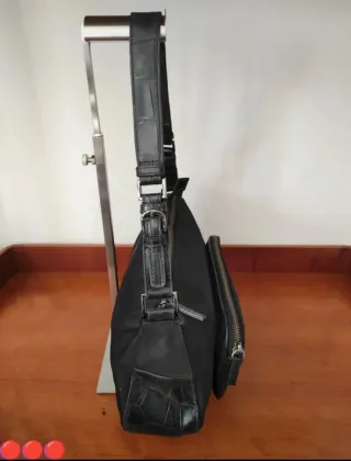 Borsa Sisley vera pelle nera