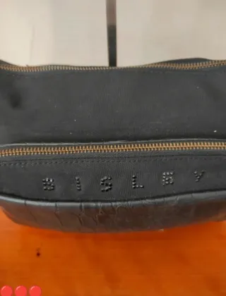 Borsa Sisley vera pelle nera