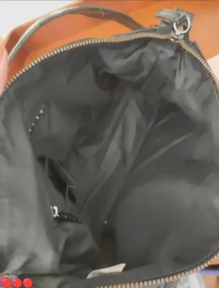 Borsa Sisley vera pelle nera