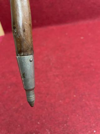 Bastón alpino antiguo de senderismo