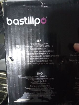 Freidora Bastilipo PE-2000-2,5L