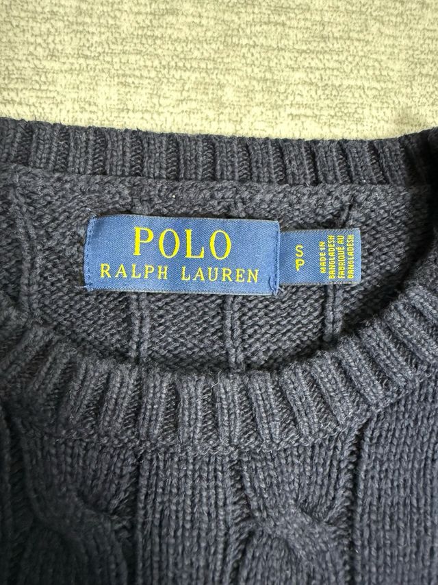 Jersey Polo Ralph Lauren Azul Cable Knit