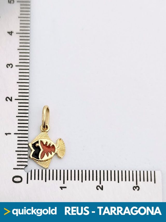 035-03-00874 COLGANTE ORO 18K PIRAÑA