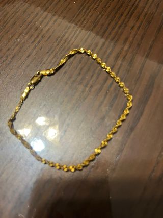 Pulsera dorada 20cm para niñas