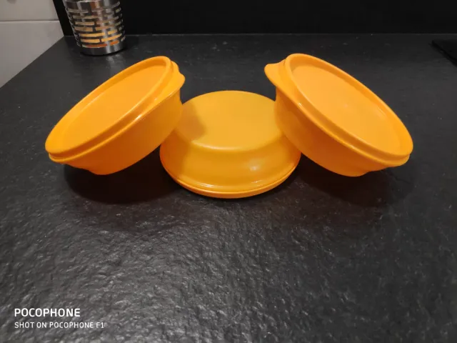 Trio Tupperware Naranja