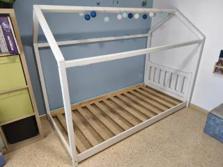 Cama Montessori 90x190cm Blanca.