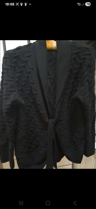 Cardigan 30% lana nero