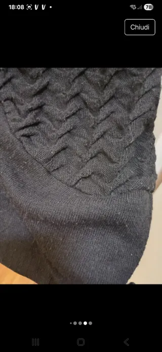 Cardigan 30% lana nero