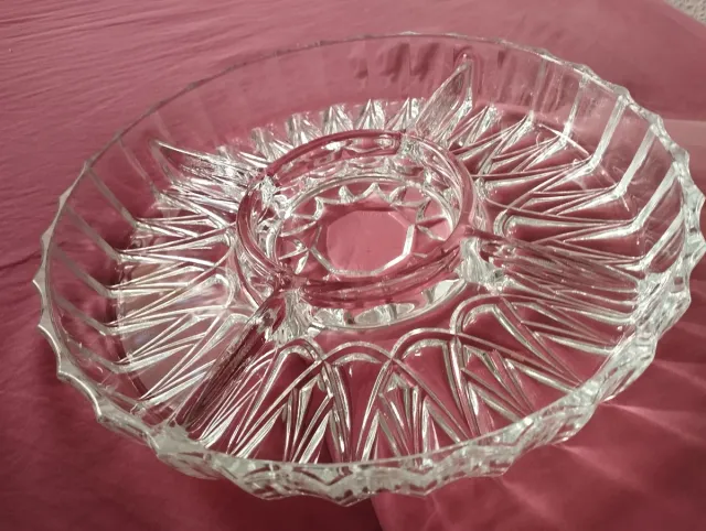 Bandeja Aperitivo Vintage Alpaca y Cristal