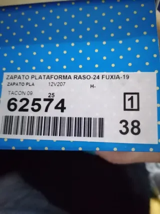 Zapatos plataforma raso fucsia