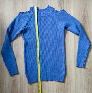 Pantalón de efecto piel con jersey S/M