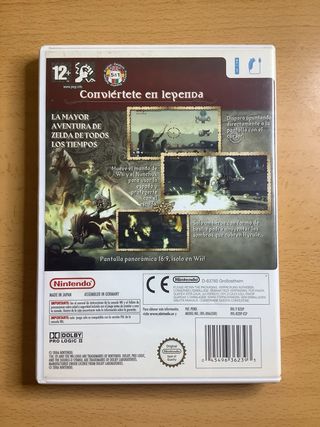 Zelda Twilight Princess Wii *Caja y manuales*