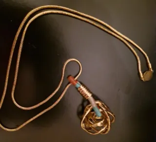 Collar BIMBA Y LOLA dorado y multicolor