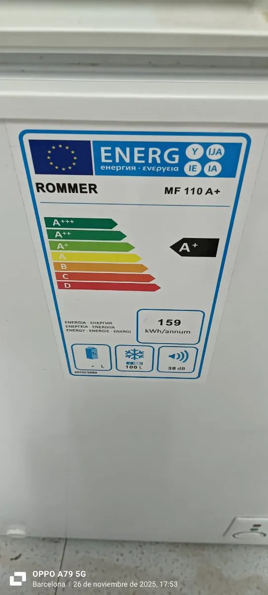 Congelador Arcos Rommer 85 x 57 x 56 cm