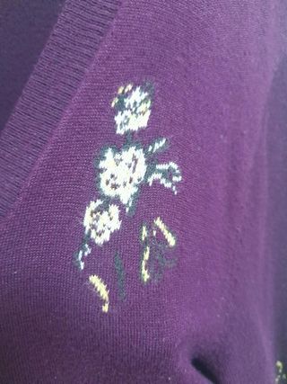 Chaqueta Roberto Verino Talla XL color Berenjena