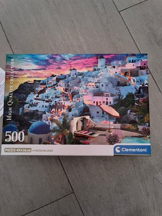 Puzzle 500 piezas Clementoni Santorini