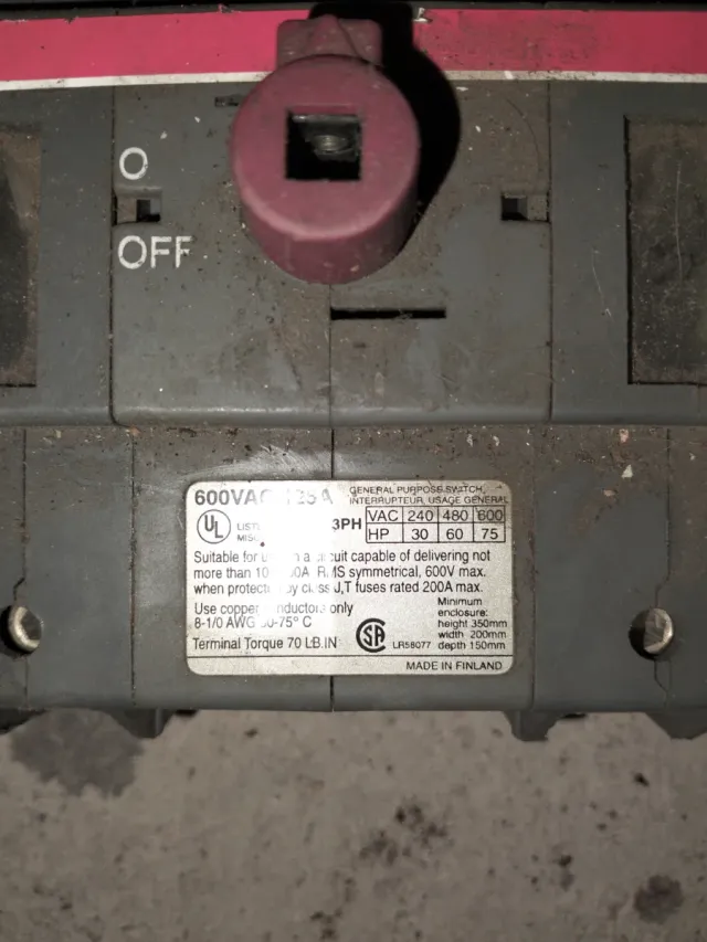 Interruttore sezionatore ABB