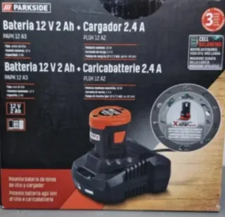 Batería Parkside 12V 2Ah + Cargador 2.4A