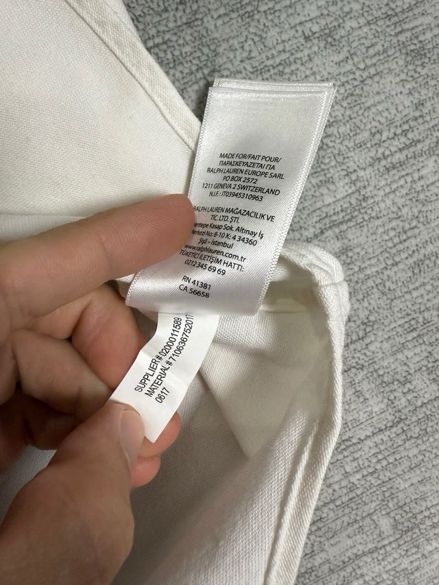 Camisa Polo Ralph Lauren Blanca