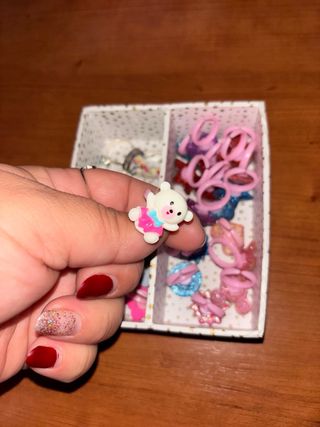 Lote Anéis Menina Diversos