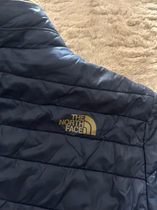 Chaqueta The North Face Azul y Dorado