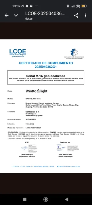 Baliza SOS iWotto Light DGT 3.0