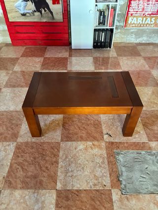 Mesa de centro de madera 104x55x45 cm