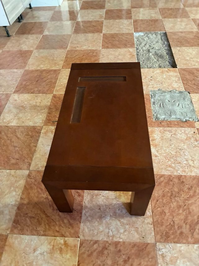 Mesa de centro de madera 104x55x45 cm