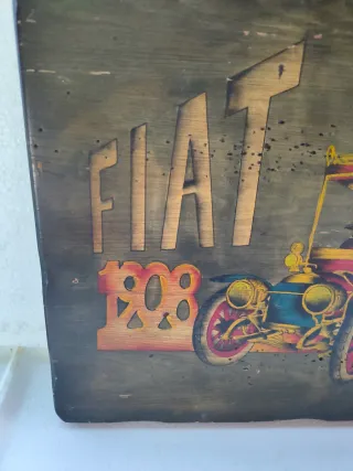 Targa Fiat 12 HP 1908 vintage