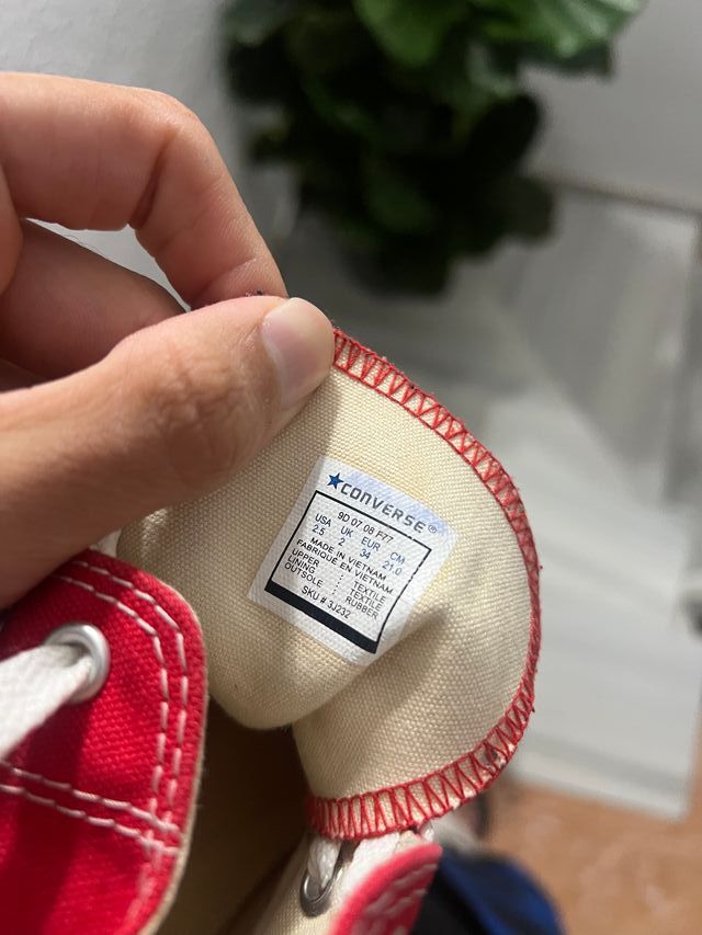 Botas Converse Rojas Talla X