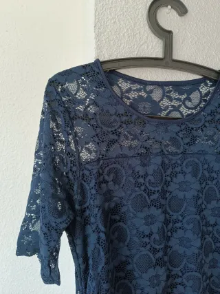 Vestido embarazada azul oscuro corte MIDI