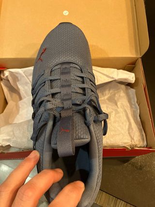 Zapatillas Puma Axelion Gris/Azul