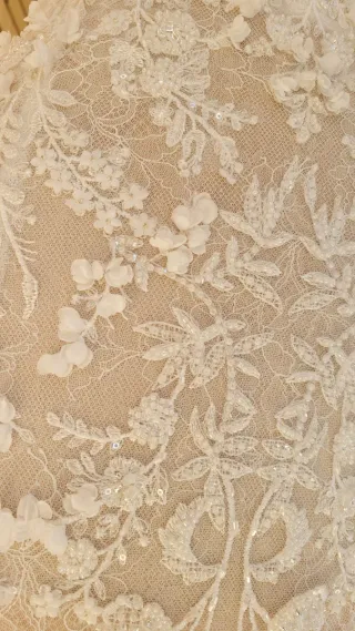 Vestido Novia Sirena Encaje Talla 38