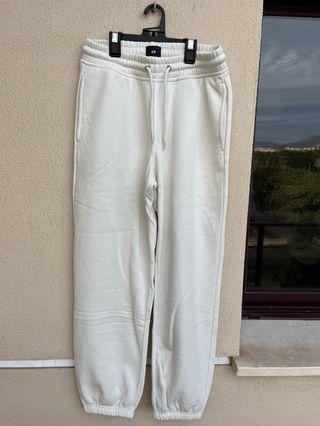 Pantalón Chandal H&M Blanco Talla XS