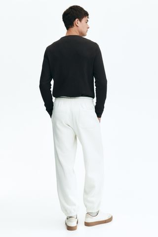 Pantalón Chandal H&M Blanco Talla XS