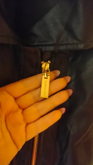 Giacca Cristina Effe Pelle Nera Taglia 46